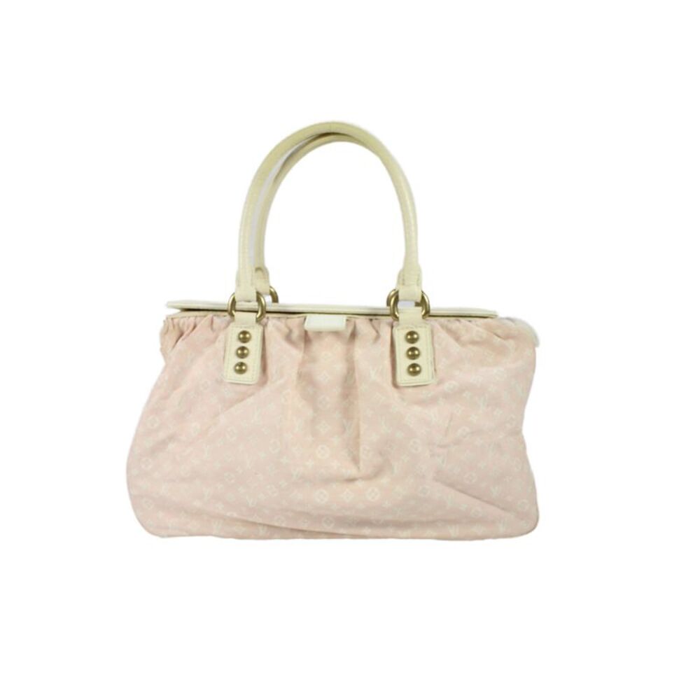 Louis Vuitton Womens Monogram Canvas Mini Lin Trapeze Handbag Pink